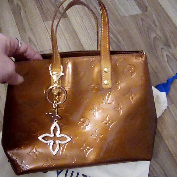 Louis Vuitton vernis reade bronze bag - Picture 6 of 9